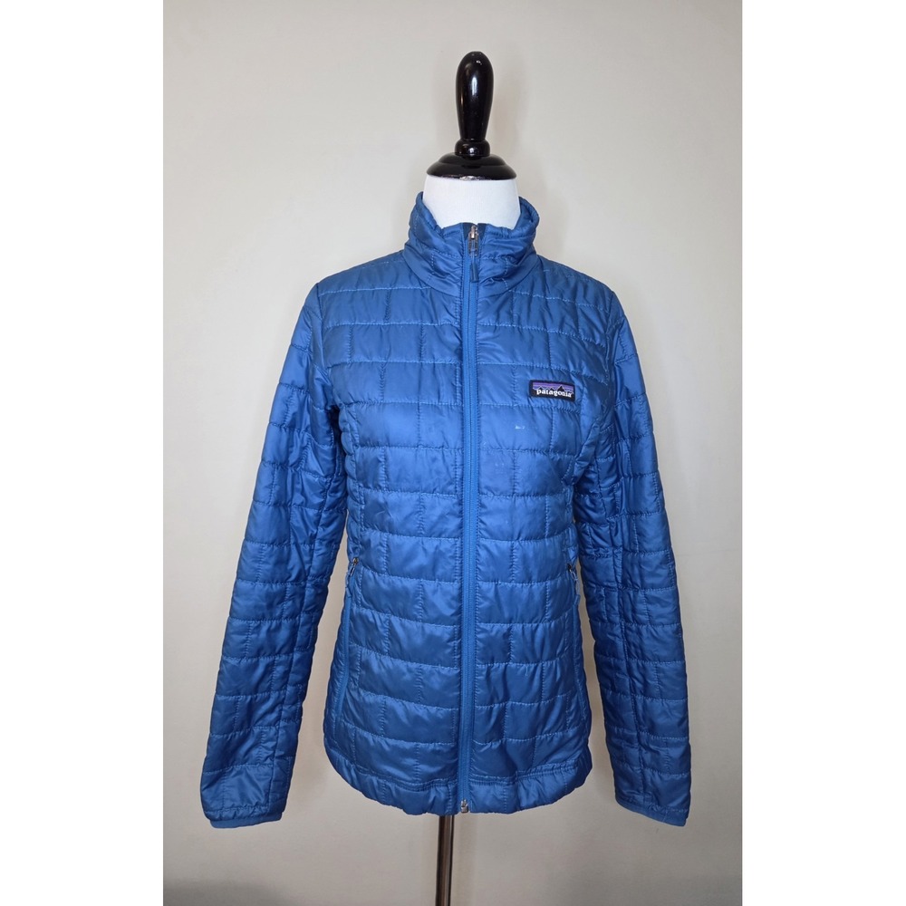 Patagonia Jacket Womens XS Blue Nano‎ Puff Quilted PrimaLoft Insulated